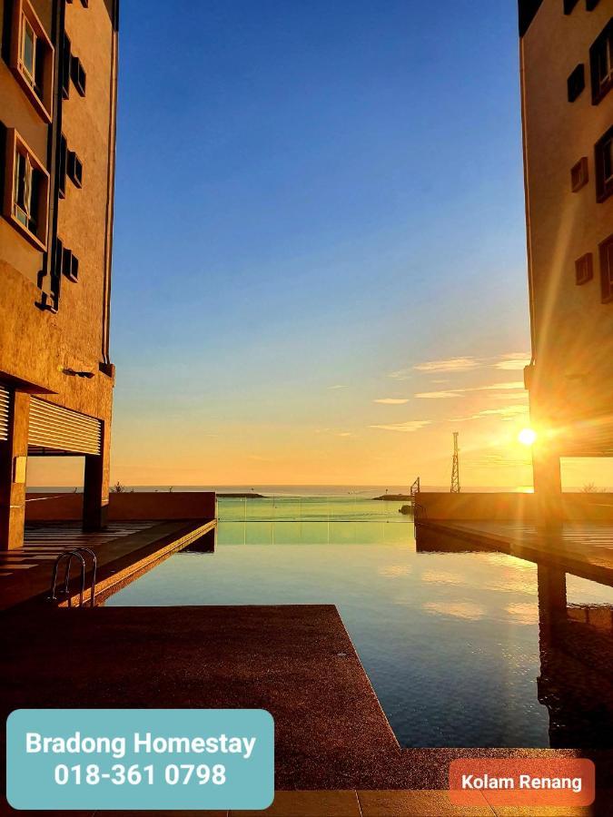 Bradong Homestay - Musllm Only, 3 Queen Bedrooms, Seaview, Infinity Pool, Gym, Near Drawbridge & Ktcc Mall Куала-Тренгану Екстер'єр фото