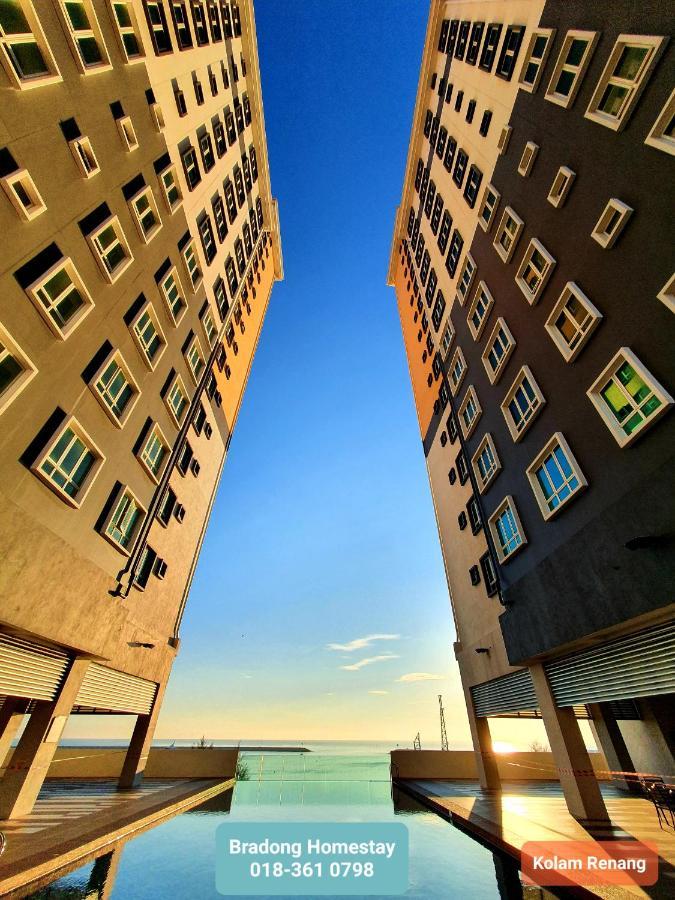 Bradong Homestay - Musllm Only, 3 Queen Bedrooms, Seaview, Infinity Pool, Gym, Near Drawbridge & Ktcc Mall Куала-Тренгану Екстер'єр фото