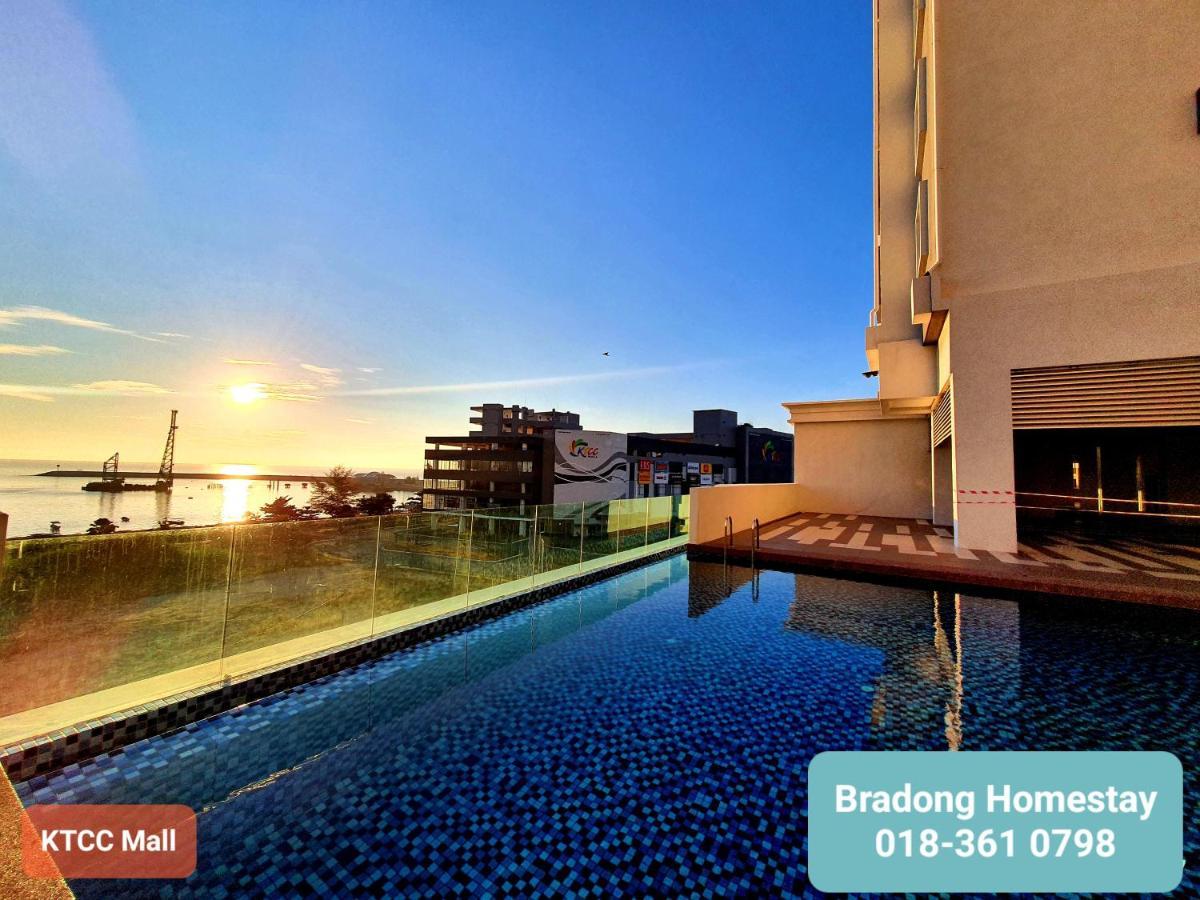 Bradong Homestay - Musllm Only, 3 Queen Bedrooms, Seaview, Infinity Pool, Gym, Near Drawbridge & Ktcc Mall Куала-Тренгану Екстер'єр фото